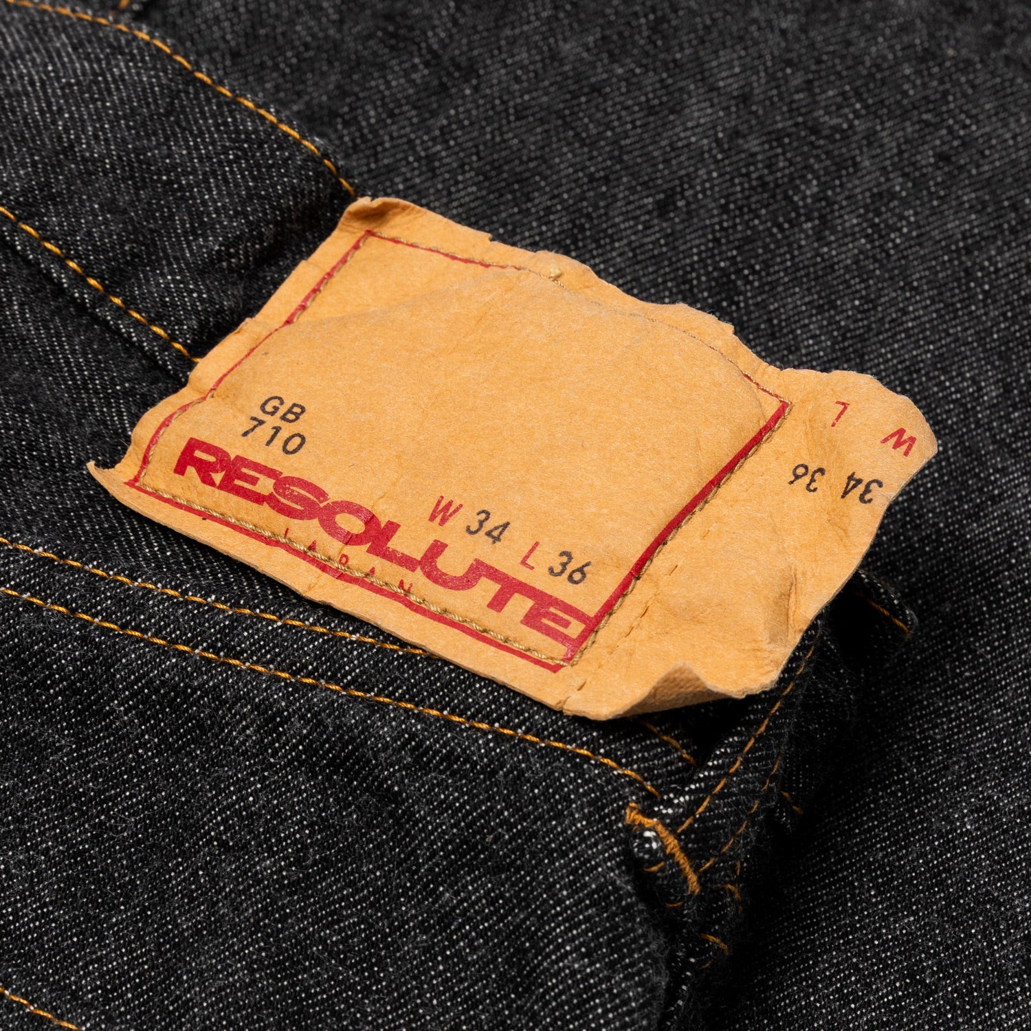 Limited Edition "710 Iconic Black" Original Japan Denim